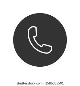 Phone call vector icon, simple sign for web site and mobile app.