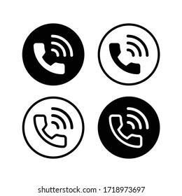 Phone call vector icon for web site and mobile app