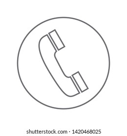 phone call vector isolated icon