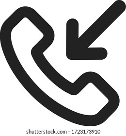 Vectorline-Symbol für Telefonanrufe