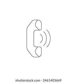 phone call vector type icon