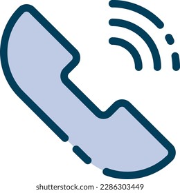 The phone calling icon represents the ability to initiate or receive voice communication on a mobile device. It can be used as a symbol for making or receiving phone calls