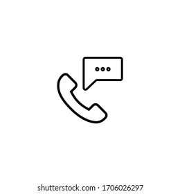 Symbol für Telefongespräche Vektorillustration