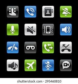 Phone Calls Interface Glossy Buttons // Gelbox Series