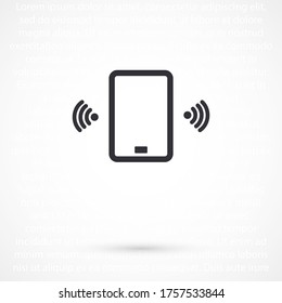 Phone calls vector icon . Lorem Ipsum mobile 