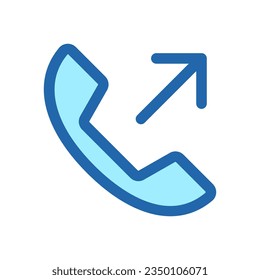 Ilustración del diseño del vector de símbolo de llamada de teléfono