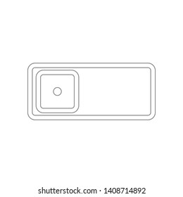 Phone camera icon. Element of web for mobile concept and web apps icon. Outline, thin line icon for website design and development, app development
