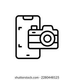 Phone Camera icon in vector. Illustration