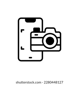 Phone Camera icon in vector. Illustration
