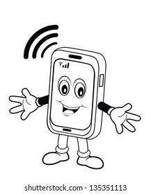 Phone cartoon