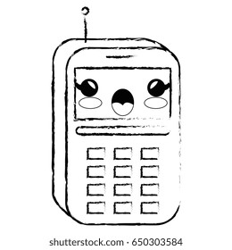 phone cartoon smiley