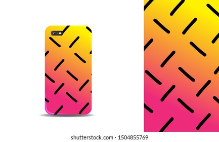 phone case abstract colorful vector design template. eps10