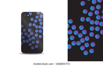 phone case abstract colorful vector design template. eps10