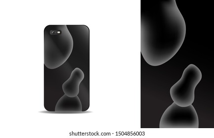 phone case abstract colorful vector design template. eps10