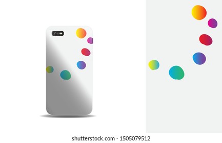 phone case abstract colorful vector design template. eps10