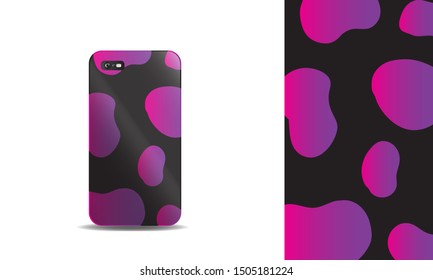 phone case abstract colorful vector design template. eps10