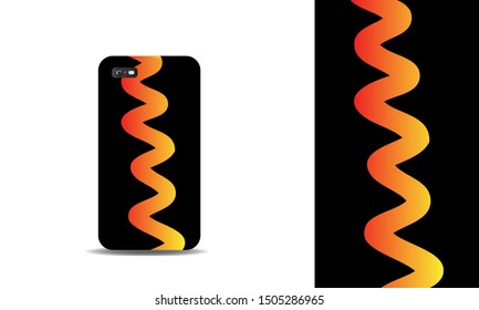 phone case abstract colorful vector design template. eps10