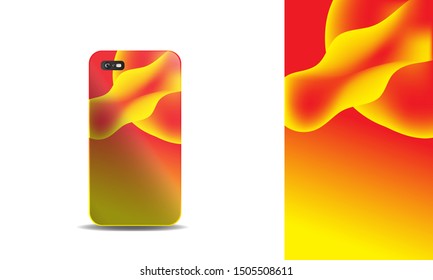 phone case abstract colorful vector design template. eps10