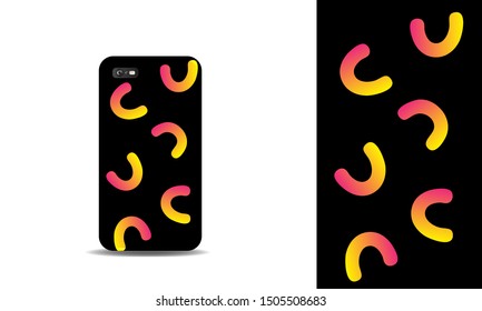 phone case abstract colorful vector design template. eps10