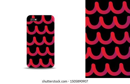 phone case abstract colorful vector design template. eps10