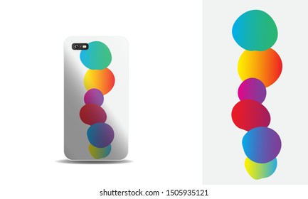 phone case abstract colorful vector design template. eps10