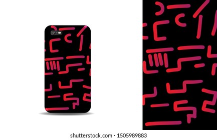 phone case abstract colorful vector design template. eps10