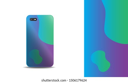 phone case abstract colorful vector design template. eps10