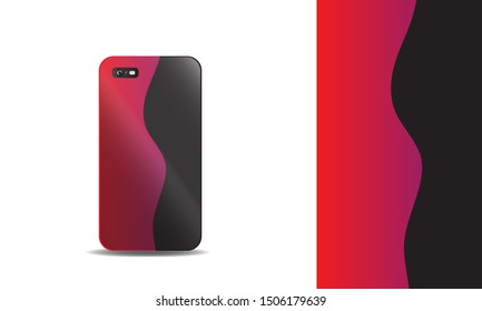 phone case abstract colorful vector design template. eps10