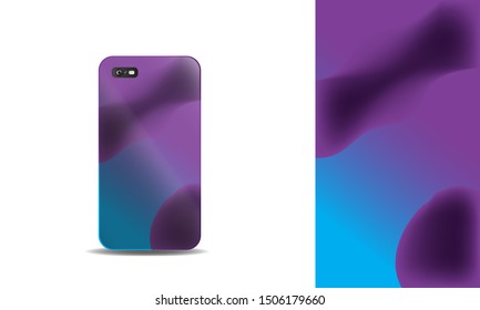 phone case abstract colorful vector design template. eps10