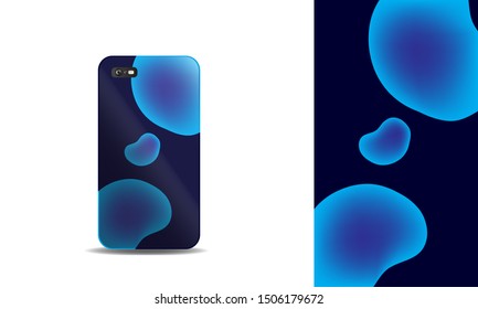 phone case abstract colorful vector design template. eps10