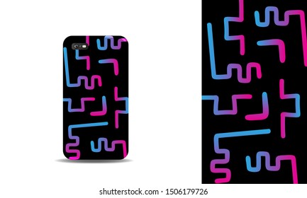 phone case abstract colorful vector design template. eps10