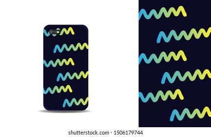 phone case abstract colorful vector design template. eps10