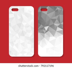 Phone case design. Abstract geometric background. Vector illustration.