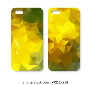 Phone case design. Abstract geometric background. Vector illustration.
