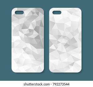 Phone case design. Abstract geometric background. Template for your design works. Vector illustration.