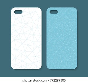 Phone case design. Abstract geometric background. Vector illustration.