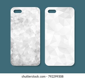 Phone case design. Abstract geometric background. Vector illustration.