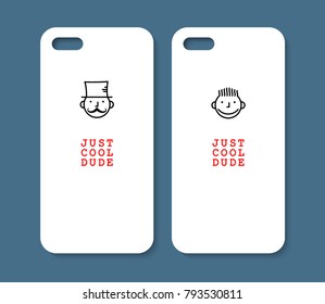 Phone case design. Abstract geometric background. Vector illustration.