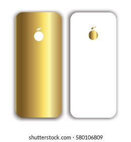 Phone case design. Realistic phone case. Vector illustration on white background.