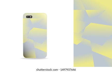 phone case design. vector template eps10