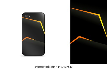 phone case design. vector template eps10