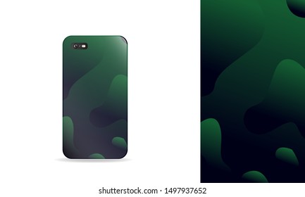 phone case design. vector template eps10