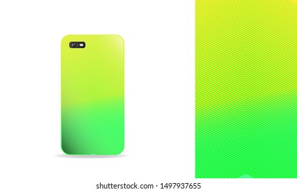 phone case design. vector template eps10