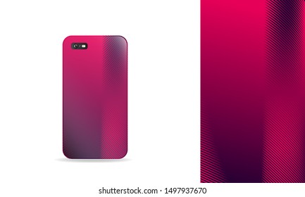 phone case design. vector template eps10