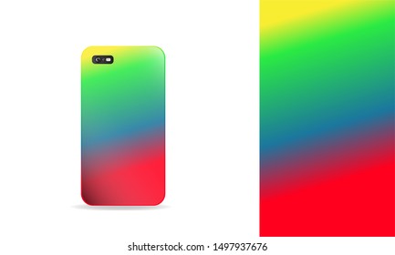 phone case design. vector template eps10