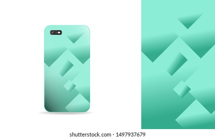 phone case design. vector template eps10