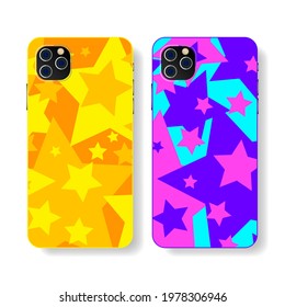 Phone case design. Vogue style. Concept art. Mobile phone cover, with animal print. Fashionable, modern design. Vector illustration.