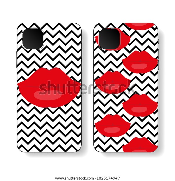 Phone Case Design Vogue Style Concept Stock Vector (Royalty Free