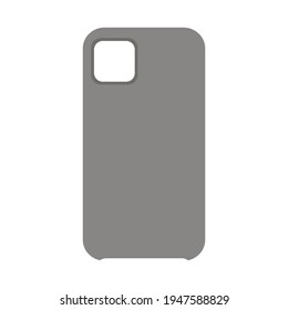 Phone case. Gray color.Phone accessoires. Vector illustration. EPS 10.