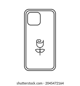 Phone case icon isolated on white background. Accessory symbol modern, simple, vector, icon for website design, mobile app, ui. Vector Illustration